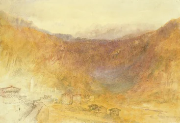 The Brunig Pass from Meiringen, Switzerland